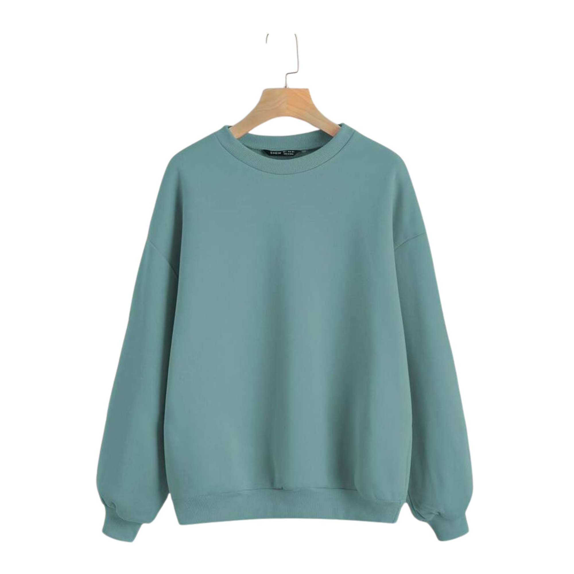 Sage Green Drop-Shoulder Sweatshirt