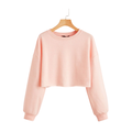 Baby Pink Balloon-Sleeve Crop Top