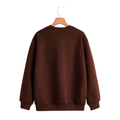 Espresso Brown Drop-Shoulder Sweatshirt
