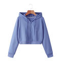 Signature Periwinkle Crop Hoodie