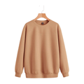 Caramel Tan Drop-Shoulder Sweatshirt
